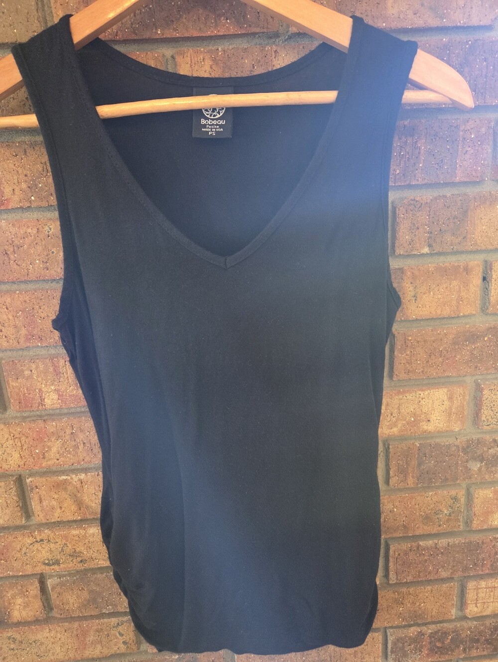 Bobeau Black Sleeveless Top Size PS